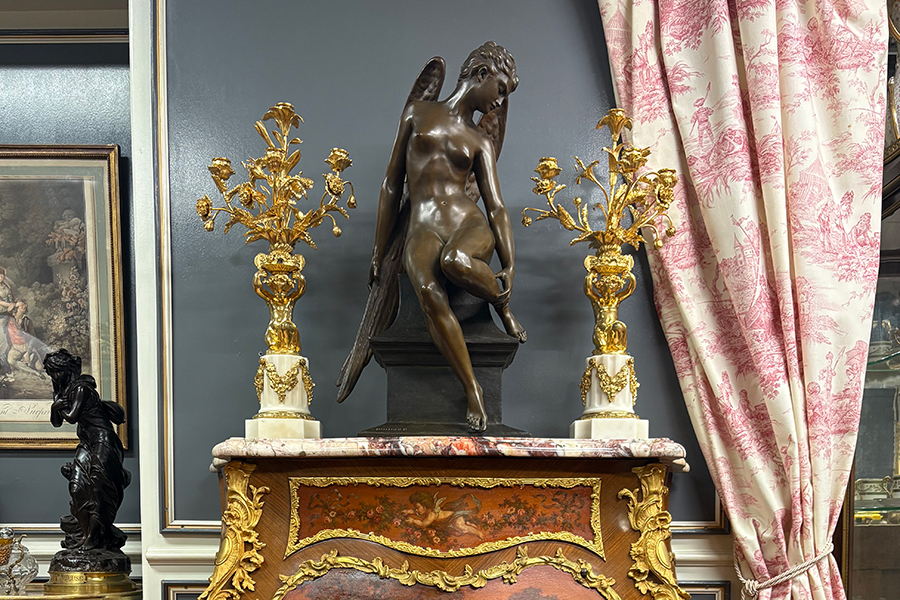 フランスアンティーク鋳造ブロンズ像