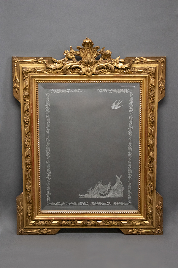 ゴールドアンティークミラー